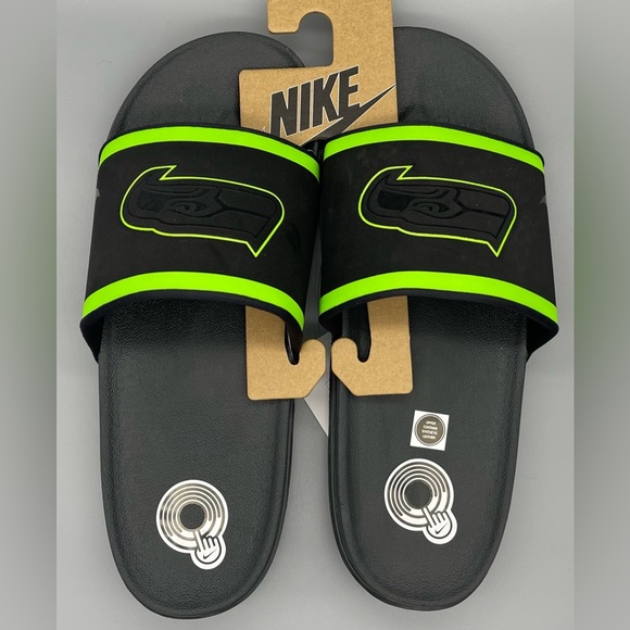 Seattle Seahawks Nike Offcourt Slide Sandals DD0545-001 Mens 8, 10, & 11 NEW - Picture 5 of 13